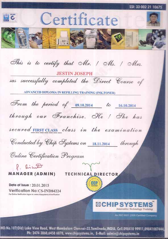 Experience Certificate